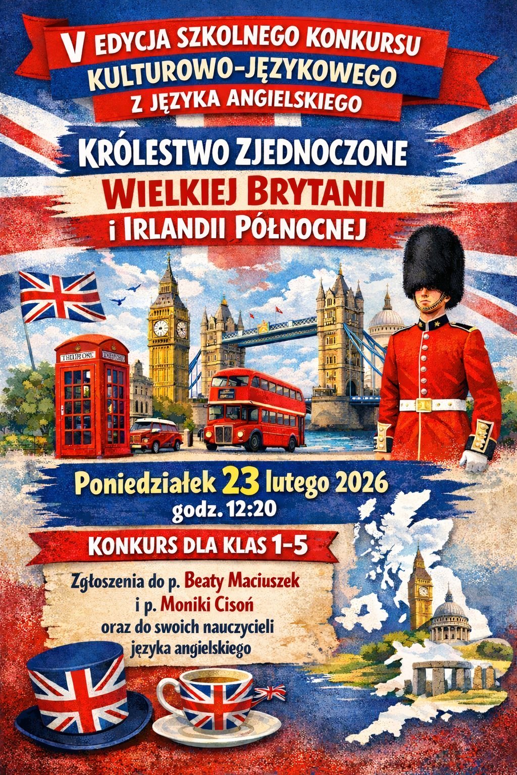 V edycja szkolnego konkursu kulturowo-językowego z języka angielskiego 🇬🇧