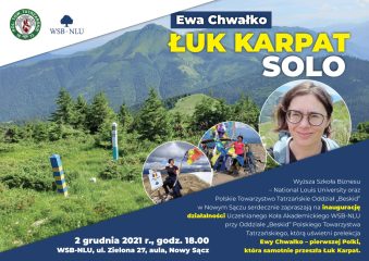 WSB-NLU Zaprasza na spotkanie z Ewą Chwałko 1